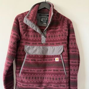 Carhartt fleece quarter snap pullover